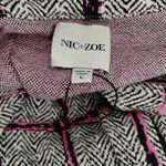 Nic+Zoe NWOT Around Town Shirt Jacket Shacket Plaid Pink Black White Size Large Photo 4