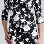Kate Spade Florence Broadhurst Dorothy Shift Dress Black & White Floral Silk 00 Photo 0