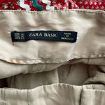 ZARA Belted High Rise Loose Shorts Size XSmall tan Photo 3