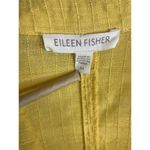 Eileen Fisher Jacket Womens Medium M Yellow Career Lagenlook Linen Blazer Photo 4