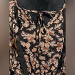 Knox Rose EUC  Black and Pink Glitter Floral Sheer Long Dress size small Photo 4