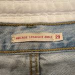 Levi's  Ribcage Straight Ankle sz 29 Light Wash Jeans Button Fly Jeans Photo 3