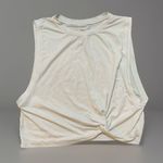 ALBION FIT Crop Tank Top Sleeveless Twist Front Athleisure Activewear Photo 0