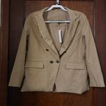 Drew NWT  Tan Camel Double Breasted Blazer Size L Photo 1
