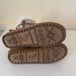 Muk Luks Clementine Taupe Brown Sweater Winter Boots Women's Size 9 Warm Tie Photo 5