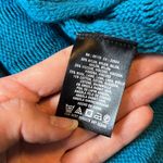 Anthropologie Leifnotes Ruffle Stitch Blue Cardigan Sweater Blue Knit Photo 13