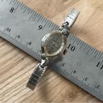 Helbros Rare Vintage Mechanical Ladies Watch Stainless Stretch Bracelet Case Silver Photo 4