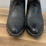 African Brand Leather Ornate Design Cowboy Boots Black Vintage 90s Women’s Size 6 Photo 1