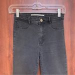 ZARA  Dark Gray Skinny Jeans Size 6 Distressed Photo 2