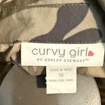 Ashley Stewart  Curvy Gal Plus Camouflage Button-Up Shirt Dress Size 1X Photo 1