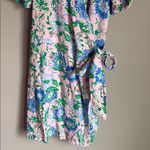 Lilly Pulitzer Sailynn Short Sleeve Jersey Romper Conch Shell Rumor Has It Small Photo 5