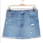 Hudson Jeans Hudson Vivid Distressed Blue Denim Mini Skirt Size 25 NWT Photo 0
