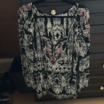 Soft Surroundings  large L flowy rayon top 3/4 bell sleeve detailed decoration Photo 4