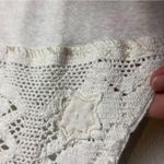 We The Free Free People Size Xs Window Crochet Star Crop Tank Top Ivory Boxy Photo 5