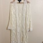 Polly & Esther POLLI Y ESTHER  Cream Lace Kimono Cardigan Photo 1