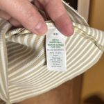 Aerie  Henley No BS Tank Top Tan White Stripe Size Medium Photo 6