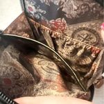 Bella Rose Vintage Black & Brown Leather Handbag Photo 13