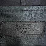 BLANK NYC  Faux Leather Suede Draped Asymmetrical Moto Jacket Black M Photo 4