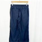 Quince 100% Linen Wide Leg High Rise Pants in Navy Photo 7