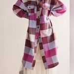 Free People We The Free Plaid Long Ruby Photo 0