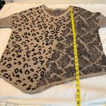 Democracy  Leopard Print Sweater Women’s Size Small Asymmetrical Hem Dolman Photo 9