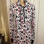 Venus Women's Red and White Pajama Gown Photo 1