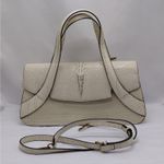 BL. Tiannu Croc Embossed Handbag Shoulder Bag Purse Ivory Cocktail Party Wedding Photo 7