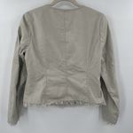 Sundance  Long‎ Sleeve Button Front Lace Fringe Coat Size 8 Petite Photo 3