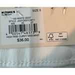 SO  ~ Cury White Jean High Rise Midi Shorts Size 5/27W ~ New With Tags Photo 6