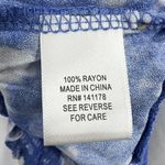 Kirious  High Neck Blue Sleeveless Top Size Small Photo 3