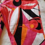 Evelyn Abstract Funky Fun NWOT Pants Size 8 Pink Retro White Black Zipper Side Photo 10