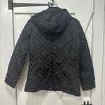 Ralph Lauren Lauren  Womens Puffer Jacket XS Black Quilted Button Zip Hood Photo 6