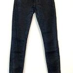 Hudson Jeans  Nicole Super Skinny Jeans Snakeskin Mid Rise Black Dark Wash Denim Photo 0