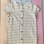 Madewell Dress Cotton Striped Short Sleeve Button Back Mini Size XS Photo 12