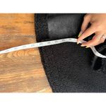 Good American Black Sherpa Teddy Fleece Shacket Oversized Jacket Coat Photo 4