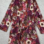 Vera Bradley Plush Hooded Floral Robe Women's Belted Pockets S/M Photo 0