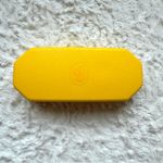 Swavorski Swarovski Hard Shell Clam Sunglasses Case Yellow Swan Felt Lined Protective Photo 2