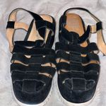 Jeffrey Campbell Jeffery Campbell Black Suede Closed Toe Chunky Heel Platform Sandals Size 7 Photo 1