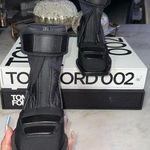 New MM6 Maison Margiela Black Moto Boots Size 5 Photo 0