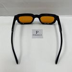 Retro Square Sunglasses With Yellow Lenses / Square Retro Sunglasses Photo 3