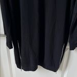 Fifteen Twenty  Black Cowl Neck Hoodie with Zipper Accents Photo 2