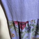 American Vintage VTG Cotton Purple Maxi Dress Floral 90s Mom Teacher Fairy Grunge‎ USA Cottage M Photo 5