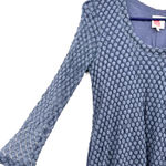 Lilka size Small blue‎ polka dot long sleeve dress lined Blue Photo 2