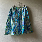 st. john's bay VFloral Skirt A Line y2k ribbon daisy Coquette 90s bright‎ indie sleeve abstract Photo 7