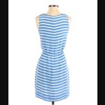 J.Crew  Mini Dress 0 Dree Striped Silk Blue White Nautical Summer Party Boat Photo 9