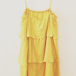 Ella Moss Yellow Ruffle Mini Dress Photo 1