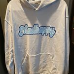 Madhappy Light Blue Bubble Letter Hoodie Photo 0