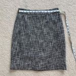 Kate Spade Judy Black & White Tweed Pencil Skirt Gold Zipper, 2 Photo 3
