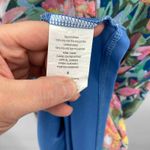 Takara Maxi Dress Juniors 5 Pink Blue Floral Polyester Button Front Tie Back Photo 8