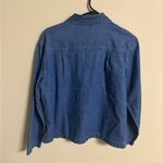 Dress Barn Vintage  Appliqued Jungle Animals Denim Zip Jacket Size Small Zebra Photo 1